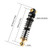 INJORA 40mm Big Bore Oil Shock Absorber for 1/24 SCX24 FCX24M (Black with Brass bottom ends)
