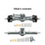 INJORA +4mm Planet Axles with Double Joint Shafts for 1/24 SCX24 (Titanium)