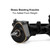 INJORA +4mm Planet Axles with Double Joint Shafts for 1/24 SCX24 (Black)