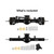 INJORA +4mm Planet Axles with Double Joint Shafts for 1/24 SCX24 (Black)