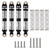 INJORA 59mm Long Threaded Oil Shocks for 1/18 TRX4M Upgrade (Black)