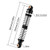 INJORA 59mm Long Threaded Oil Shocks for 1/18 TRX4M Upgrade (Black)