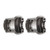 INJORA 2PCS 11g/pcs Brass Diff Covers for 1/18 TRX4M Front Rear Axles (Grey)