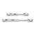 INJORA Stainless Steel Drive Shafts for 1/18 TRX4M Defender Bronco (4M-18)