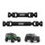 INJORA Black Hardened Steel Drive Shafts for 1/18 TRX4M Defender Bronco (4M-50BK)