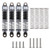 INJORA 53mm Aluminum Threaded Oil Shocks for 1/18 TRX4M (Grey)