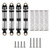INJORA 53mm Aluminum Threaded Oil Shocks for 1/18 TRX4M (Black)