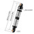 INJORA 53mm Aluminum Threaded Oil Shocks for 1/18 TRX4M (Black)