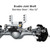 INJORA +7mm Planet Axles with Double Joint Shafts for 1/18 TRX4M