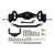 INJORA +5mm Diamond Portal Axles for 1/18 TRX4M (Black)
