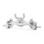 INJORA +5mm Diamond Portal Axles for 1/18 TRX4M (Silver)
