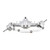 INJORA +5mm Diamond Portal Axles for 1/18 TRX4M (Silver)