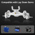 INJORA +5mm Diamond Portal Axles for 1/18 TRX4M (Silver)