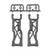 RC10T84 FT Carbon Rear Suspension Arms, 98.5mm Factory Team RC10T84 FT Carbon Rear Suspension Arms, 98.5mm