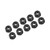 Ultimate Racing 3mm Aluminum Nylock Nut (Black) (10pcs)