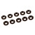 Ultimate Racing 4mm Aluminum Countersunk Washers (10) (Black)