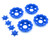 JConcepts "Tracker" Monster Truck Wheel Mock Beadlock Rings (Blue) (4)