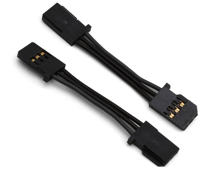 Futaba 55mm FF-GBB Heavy Duty Gyro Extension Cords (2) (Black)