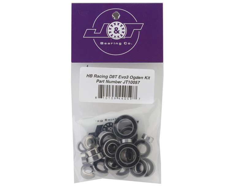J&T Bearing Co. HB Racing D8T Evo3 Bearing Kit (Ogden)