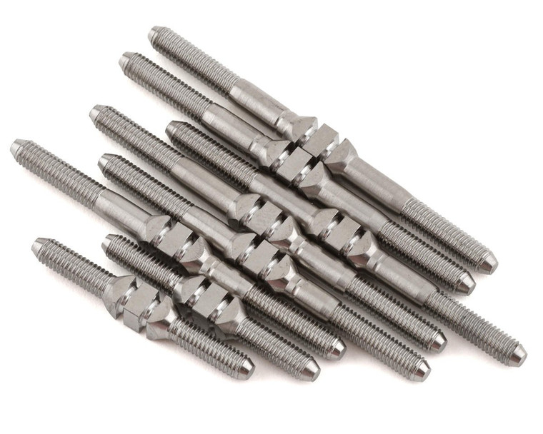 J&T Bearing Co. Associated DR10 Titanium "Milled" XD Turnbuckle Kit (Natural)