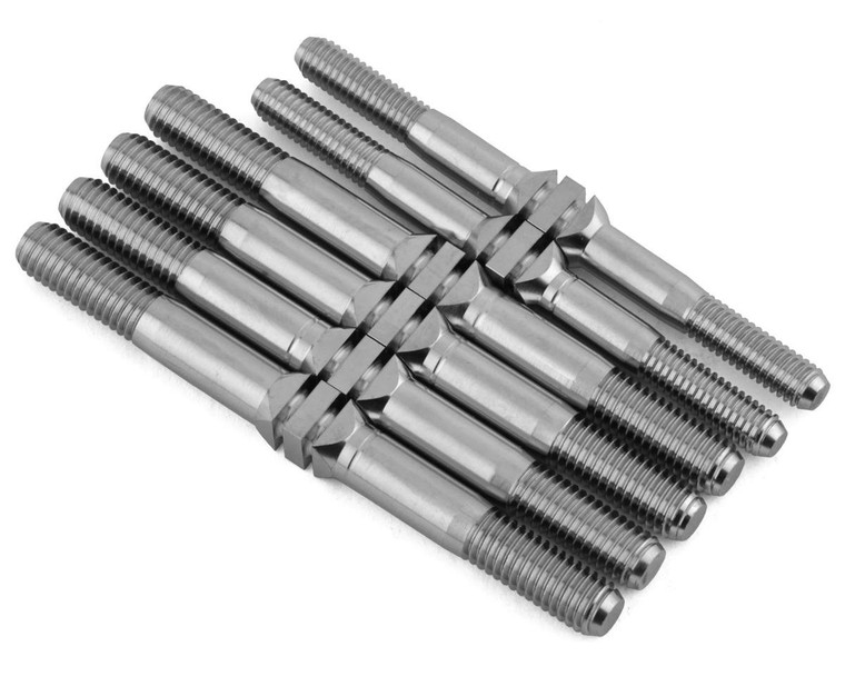 J&T Bearing Co. Mayako MX8 Titanium "Milled'' Turnbuckle Kit (Natural) (6)