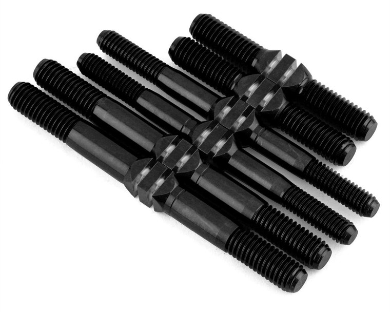 J&T Bearing Co. HB D8 Worlds Spec Titanium "Milled'' Turnbuckle Kit (Black)
