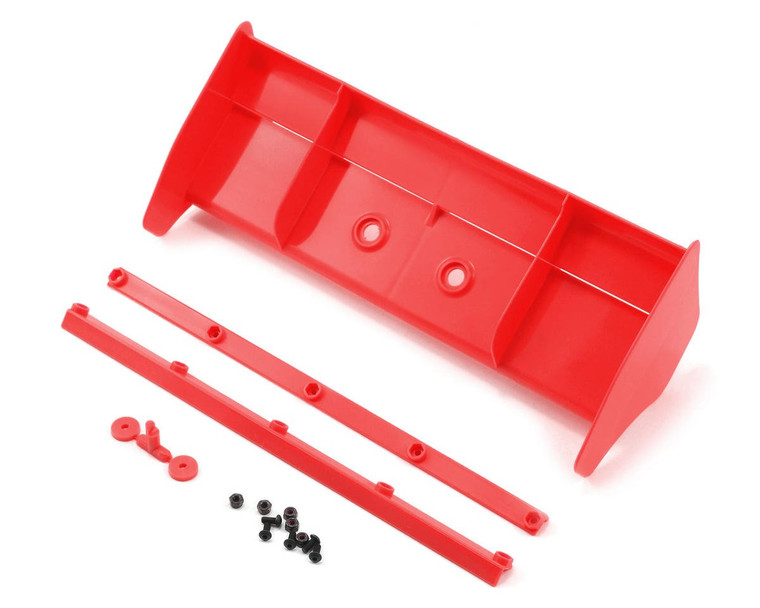 Kyosho MP9 TKI4 1/8 Plastic Wing w/Wickerbills (Red)