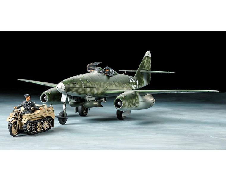 Tamiya Messerschmitt Me262 A-2a 1/48 Model Airplane Kit w/Kettenkraftrad