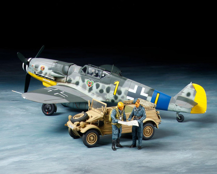 Tamiya 1/48 Messerschmitt BF109 G-6 & Kubelwagen Type 82 Model Set