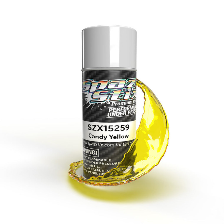 Spaz Stix - Candy Yellow Aerosol Paint, 3.5oz Can