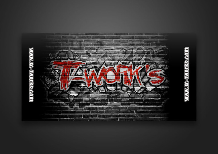 T-Work's Roll up Pit Mat 120 x 60 cm With Carry Strap ( Graffito style )