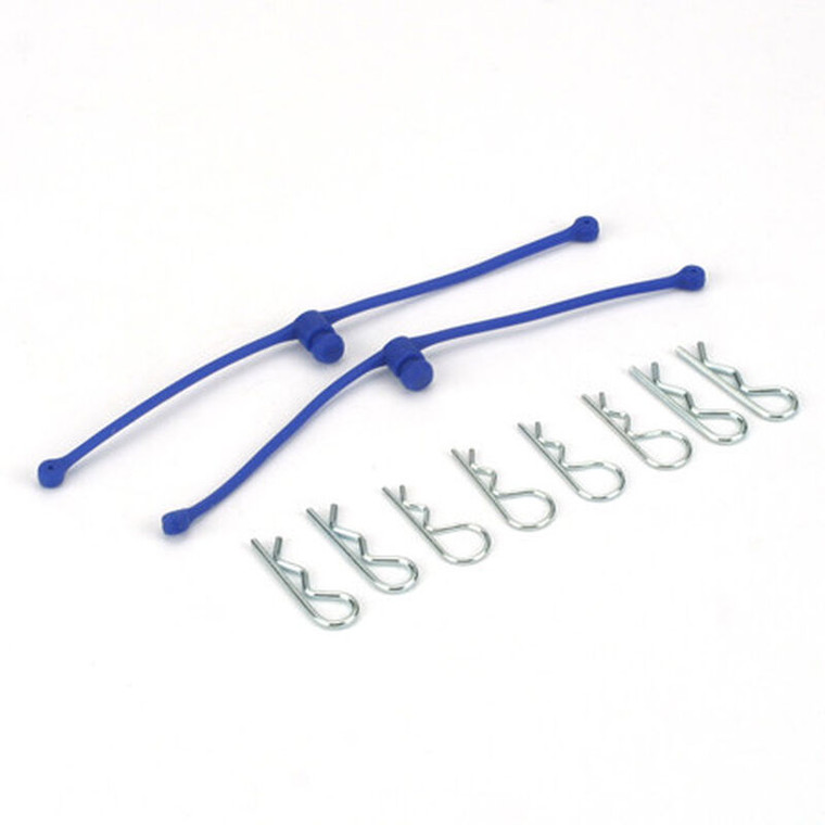 DuBro Body Klip Retainers w/Body Clips (Blue)