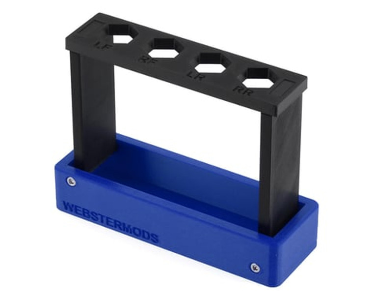 Webster Mods 1/10 & 1/8 Compact Folding Shock Stand (Blue)