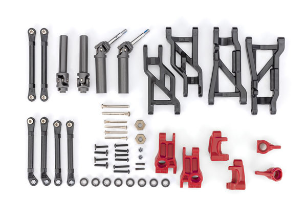 Outer Driveline & Suspension Upgrade Kit, extreme heavy duty, red (fits SlashÆ 2WD)