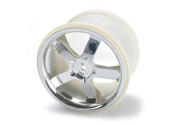 Wheels, Hurricane 3.8" (chrome) (2) (also fits MaxxÆ series)