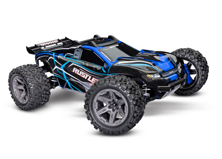 RustlerÆ 4X4 Brushless: 1/10-scale 4WD Stadium Truck with TQô 2.4GHz radio system 67164-4-BLUE
