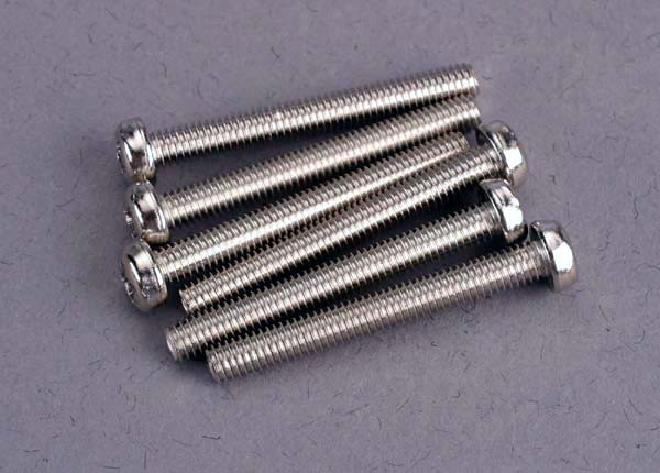 Screws,3x25mm roundhead machine (6)