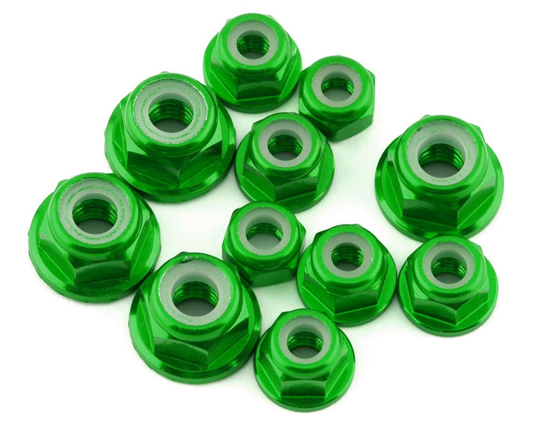 175RC Losi 22S Drag Car Aluminum Nut Kit (Green) (11)