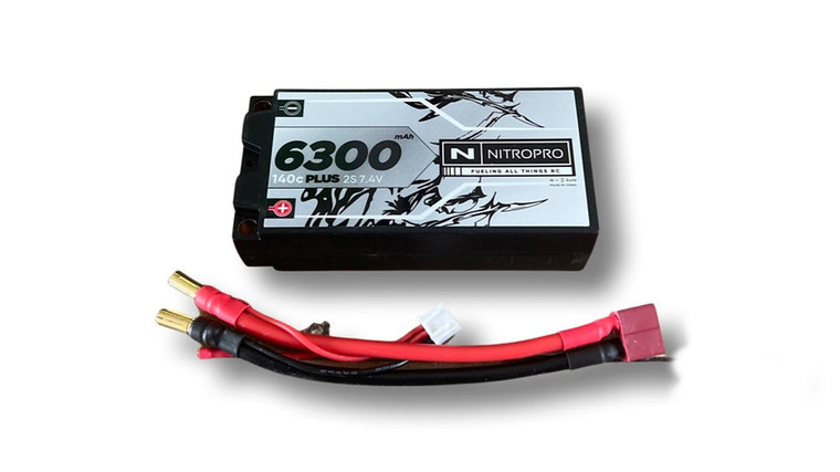 2s 7.4v 6300mah 140C Shorty Battery