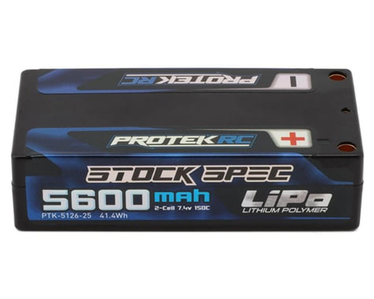 ProTek RC 2S 150C Low IR Si-Graphene "Stock Spec" Shorty LiPo Battery (7.4V/5600mAh) (ROAR Approved