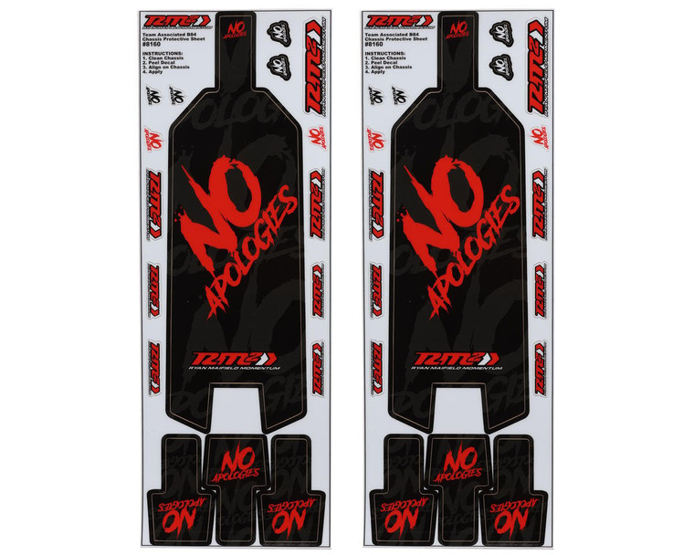 RC10B84 No Apologies B84 Pre-Cut Chassis Protective Sheet (2pcs)