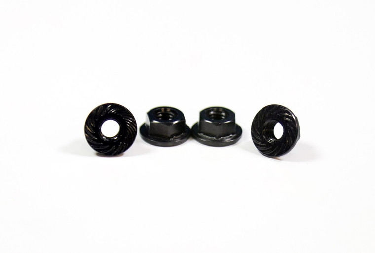 Assault RC Revolver M4 Serrated Wheel Nut Set (Black) (4)