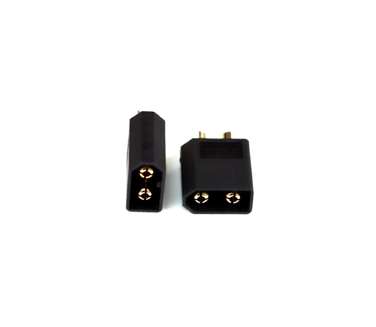 Assault RC Blacked Out High Current XT60 Connectors (2) (Male/Device)