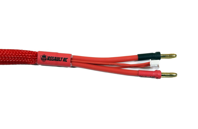Assault RC 24" 2s Power Leads with High Current Deans style T-Plug and Balance Lead