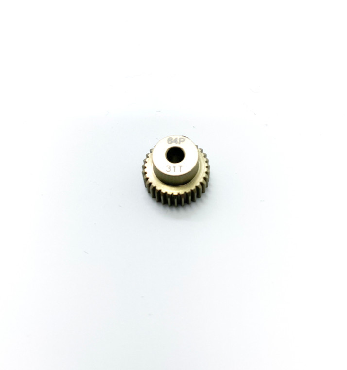 Assault RC Precision Aluminum Hardened 64P Pinion Gear (31T) (3mm Bore)