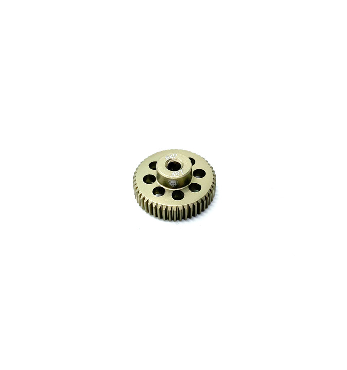 Assault RC Precision Aluminum Hardened 64P Pinion Gear (49T) (3mm Bore)