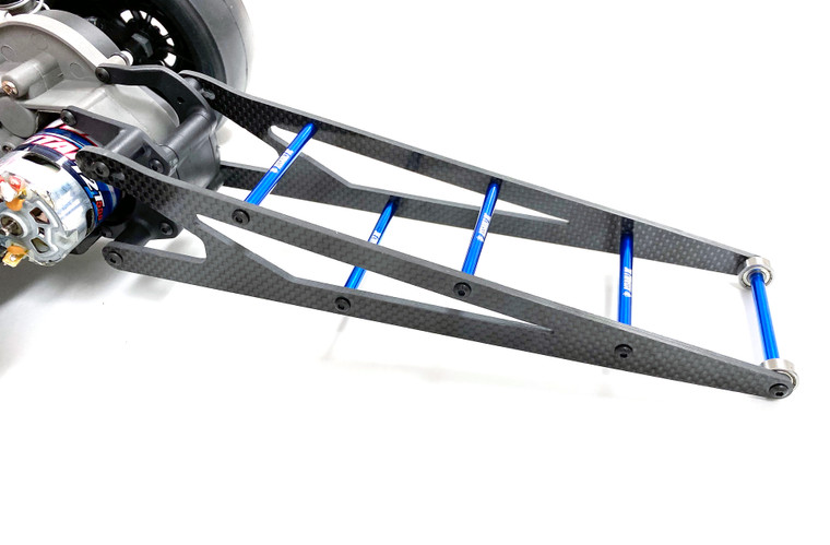 Assault RC Carbon Fiber Adjustable Street Eliminator Wheelie Bar (Slash/Bandit) (Blue)