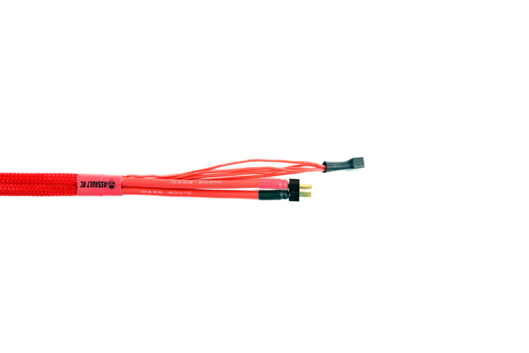 Assault RC 24" Power Leads with  High Current T-Plug, 4s Balance Lead with High Current 4mm Bullets Charger Connector (4s)