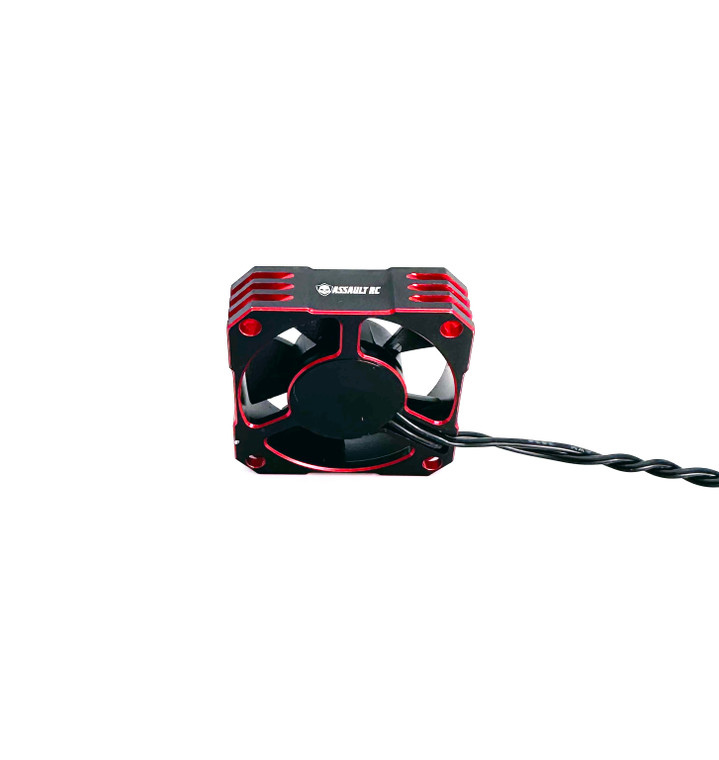 Assault RC Aluminum 35x35mm Ball Bearing High Speed Fan (Red)