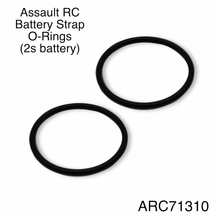 Assault RC Battery Strap O-Ring set (2S Batteries)